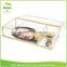 Party Favor Treat display container with compartment in glass & brass Bulk , wholesale custom wedding gifts for guests candy box