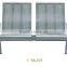 3-seater 4-seater Airport Silver Color Mesh Metal Waiting Chair Hospital Chair YA-111