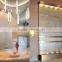 Glass Water Fountain for Company Background Wall Decor Waterfall