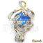 Gemstone Diamond Gold Pendants, Diamond Gold Pendants, Diamond Jewelry