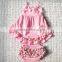 2016 Fashion baby girl swing cotton set outsit, baby clothing set outfir with ruffle in stock