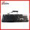 2015 Full Illuminated mechanical Keyboard Aurora tea axis mechanical gaming keyboard