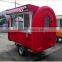 Food cart street vending truck with stainless working table/ Push-pull window