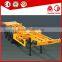 3 Axles used skeleton container semi trailer flat bed trailer for sale