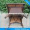 leisure synthetic rattan furniture outdoor patio wicker table with palstic wood