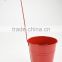 nanning china top sellling silver red flower outdoor metal vases with long handle
