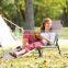 stainless steel beach chair with foot rest