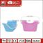 Wholesale cheap small Plastic Baskets with Handles fruit basket for Storage Shopping bathroom