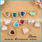 Decorative DIY glass stone jewelry facted colored glass cut stones