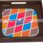 Square lacquered serving tray