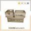 Fancy wooden storage basket with handles