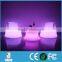 Battery operated glowing led bar safa seat