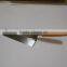 Carbon steel hand trowel 10'' with wood handle