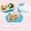 700ML Three Divides Plastic Packing Lunch Box with lock