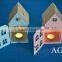 Fashion little house heart metal candle holder iron lantern home decoration Chirstmas decoration Farol de metal