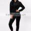 fitness clothes gym Hoodie Womens Velvet Track Suit Matching Set Long Sleeve Zip Up Hoodie And Jogger Pants blank tracksuits