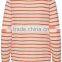 Latest Designer Blouses Fat Ladies Striped Woman Knitted Linen Pullover Blouses Tops Wholesale Custom Made in China