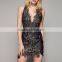New Arrival Sexy Floral Lace Dresses for Women Party Wear 2016 HSd7093