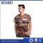 short sleeve camouflage t shirt 100% cotton t shirt for men