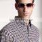 new design Small checked Blends cotton men shirt SL0070