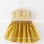 Wholesale Boutique Baby Clothes Ruffle Girl Casual Dress Stripes Sleeveless Dresses