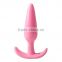 Hot selling silicone flashing light anal butt plug for gay
