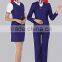 Custom Factory Price Autumn Season Manufacturer China fashion Airline stewardess uniforms Wholesale