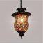 Flush Mount 1 Light Classical Droplight Restoring Ancient Ways Antique Brass Spray Lacquer Glass Metal