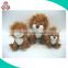 promotional wholesale soft mini plush lion keychain