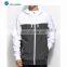 OEM 2017 New Design Highlight White And Charcoal Tech Fleece Men 100% Polyester Hoodies