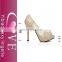 elegant design Lace Sexy highheel Sandals with hollow out