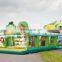 Jungle inflatable bouncy castle with water slide trampoline slide