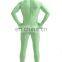 Unisex Hood Full Body Spandex Lycra Green Zentai Suit Man Costumes