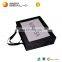 New design fashion gifts printed handle ribbon matt black paper bag