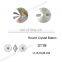 DZ-3119 crystal ab color round rivoli crystal sew on buttons for clothes