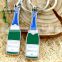 OEM custom bottle shape hard enamel metal custom keychain