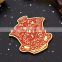 hot sale wholesale customized chinese red logo tea coaster with eva