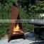 Freestanding Corten Steel Metal Outdoor Garden fireplace