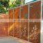 corten steel rusted garden screen corten steel laser cut screen art