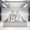 Chrome Modern Metal Resin Sculpture 3D Printing Indoor Resin Statue Sculpture Craft For Park Wall Decoration