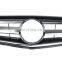 Black Chrome Stripe Grill Grille 07-14 for Mercedes-Benz C-Class W204 S204