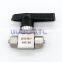 Fast twist 2 way straight ball valve OD 6 8 10 12mm for hose PU tube stainless steel 304 high pressure temperature ball valve