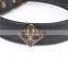 New retro dog collar leather pet bronze collar