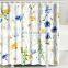 Ins Style Fashion Digital Printed tropical leaves Polyester Custom Shower Curtain Bathroom