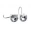 Diamond crystal metal shower curtain hook for bathroom