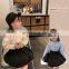 6668/Spring new arrival kids plain long sleeve solid t shirts korea fashion girls top