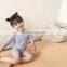 X1428/Kids Small Flower Print Sweet Pajamas Sleepwear Set High Quality Fresh Girls Boutique Clothing Set