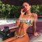 Summer Women Beach Style Sexy V-neck Two Piece Set Bandage Sleeveless Sleeveless Partywear Skinny Holiday Clothing Zebra Bikini