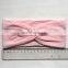 Girl Solid Nylon headband Kids concise handmade headwear 10colors