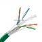 LSOH ISO/IEC support 5G 305m 4 pair 23AWG cat6 ftp stp utp network cable cat6 lan cable